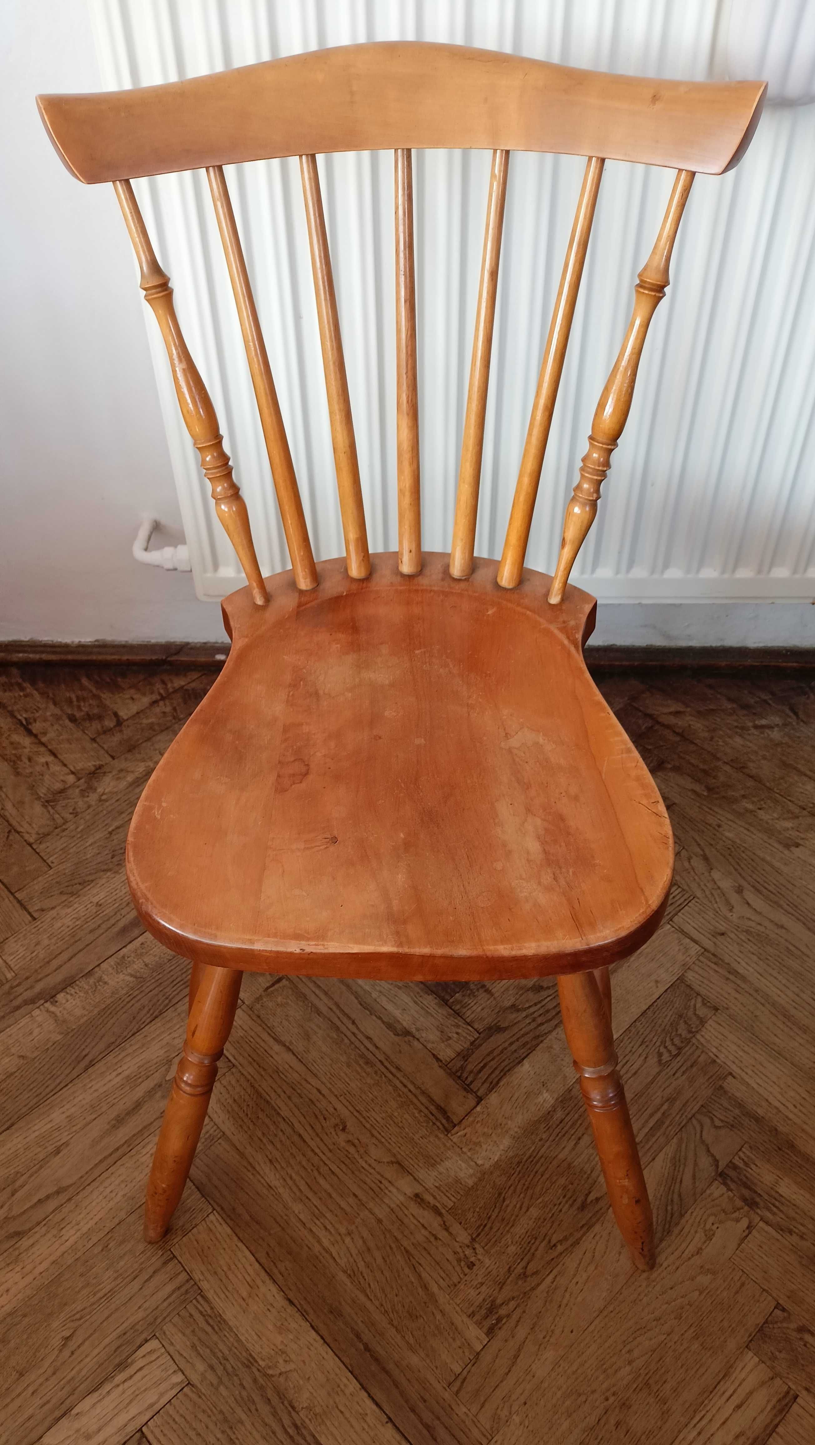Krzesła drewniane PRL / styl kolonialny