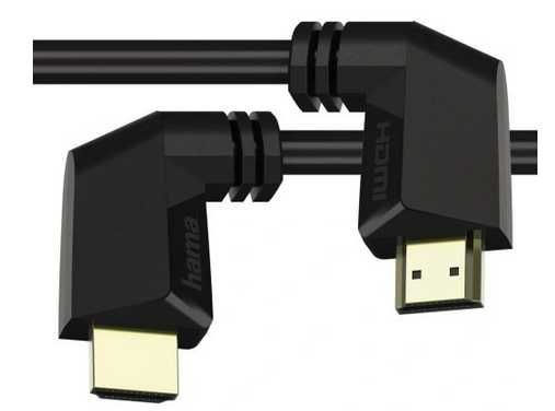 Oryginalny Szybki Kabel Hama kabel kątowy x 2 HDMI 1,5m HDMI-HDMI