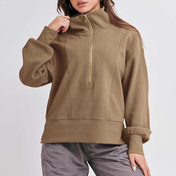 Nowa bluza damska / bluzka / sweter / pulower / brązowa M !2265!