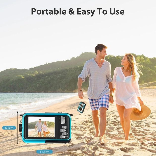 Підводна камера 1080P FHD 20MP 10m Подвійний екран