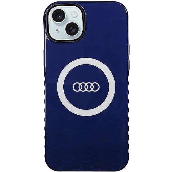 Etui Audi IML Big Logo MagSafe na iPhone 15 Plus / 14 Plus - niebieski