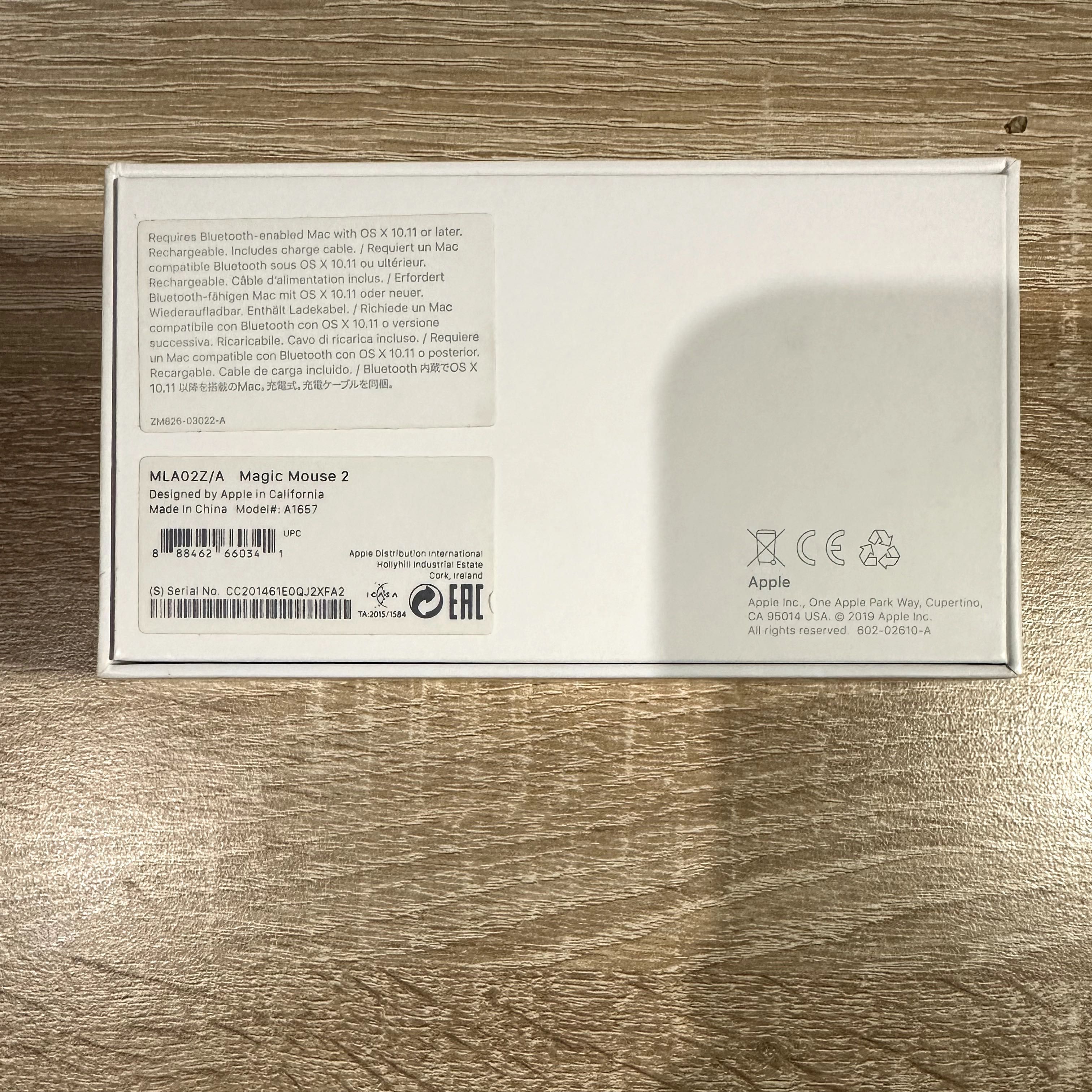 Мишка Apple Magic Mouse 2 A1657 (MLA02Z/A)