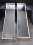 2x Ikea lustro nissedal 150x40 biale