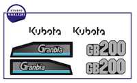 Naklejki Kubota Granbia GB200 Minitraktorek ciągnik traktor Nalepka