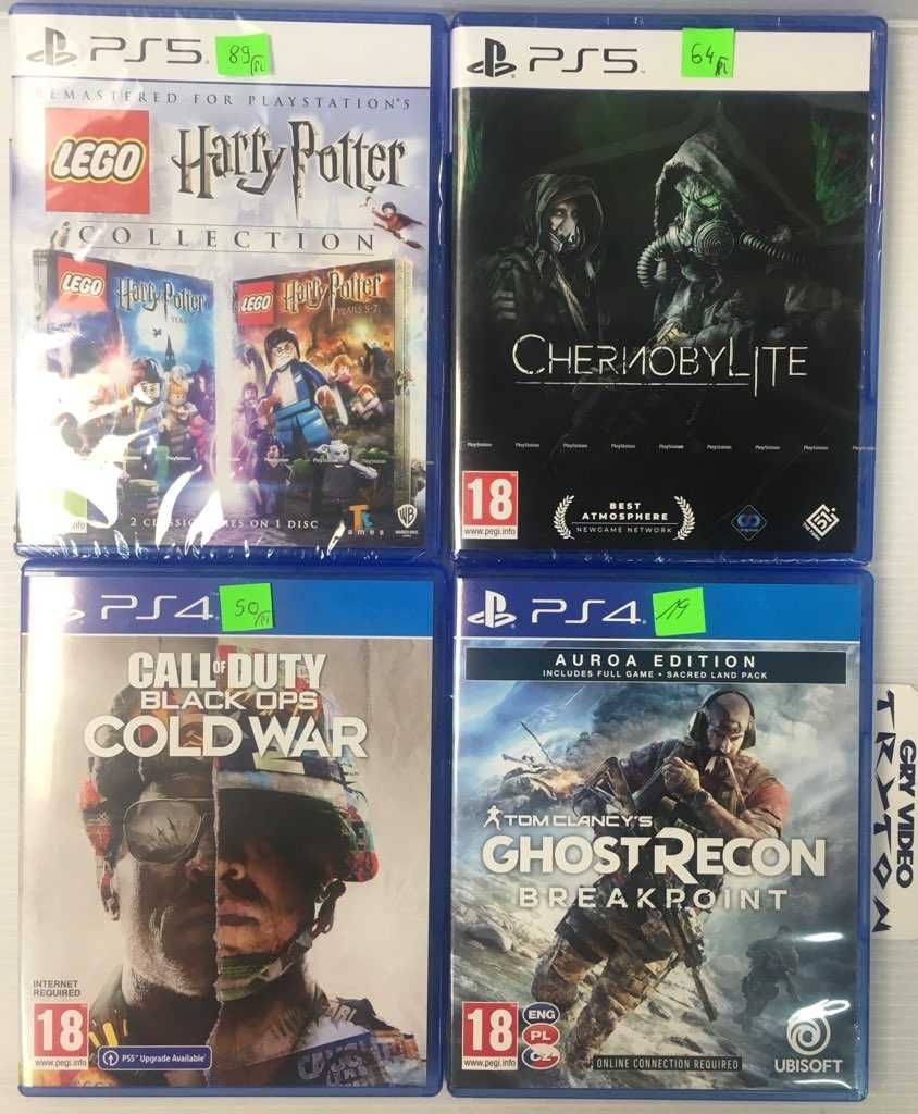 Gry PS4/PS5 Chernobylite Lego Harry Potter Ghost Recon Call Cold War