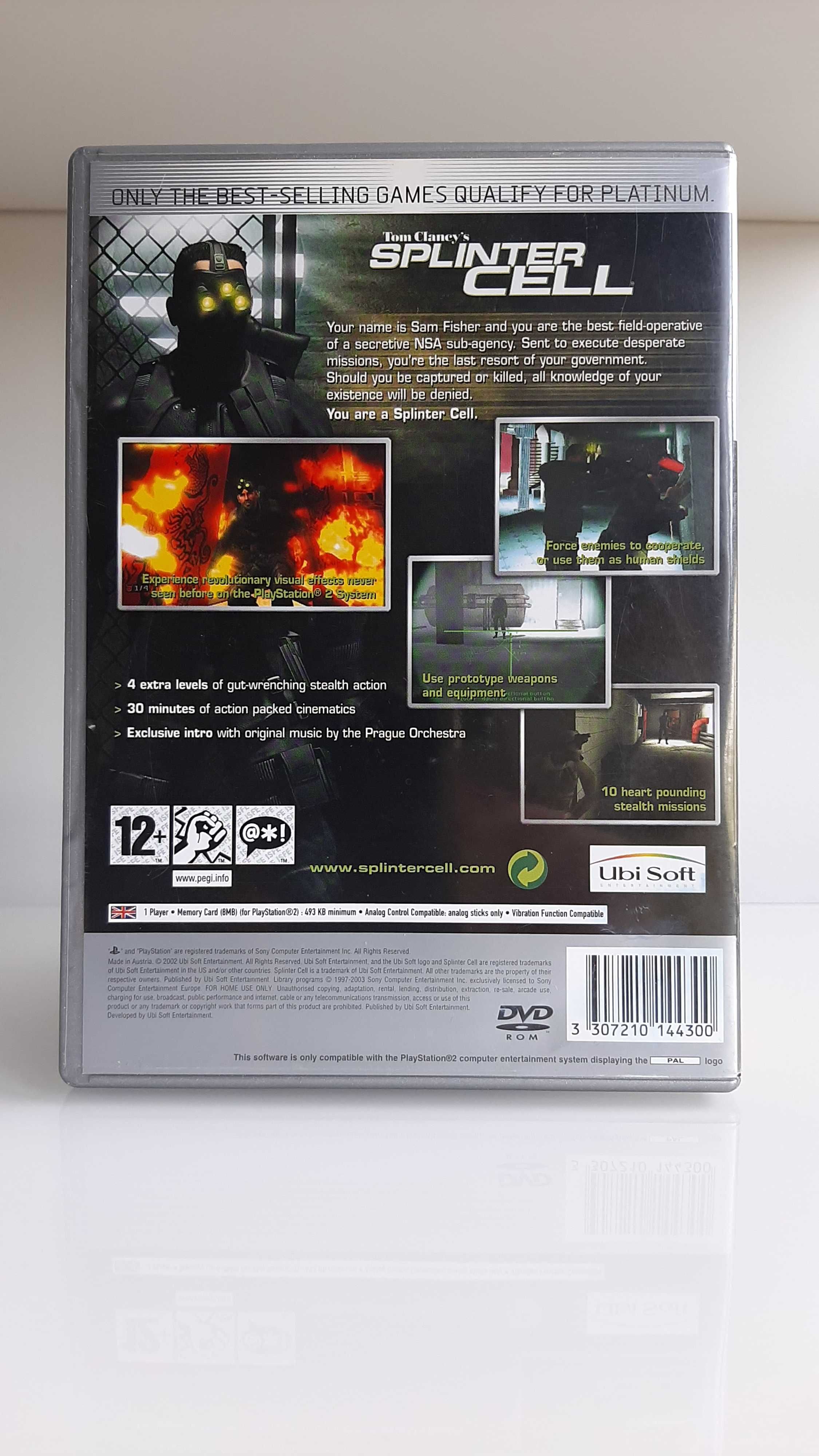 Jogo PlayStation 2 (PS2) Tom Clancy's Splinter Cell