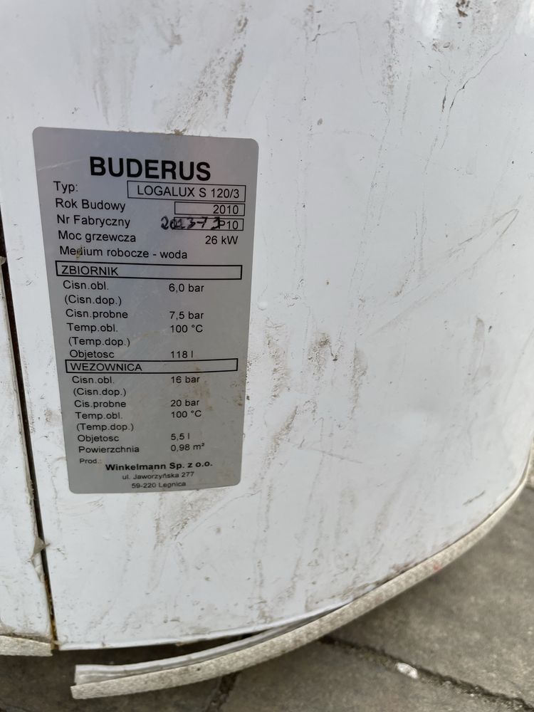 Zbiornik wody buderus 120 L