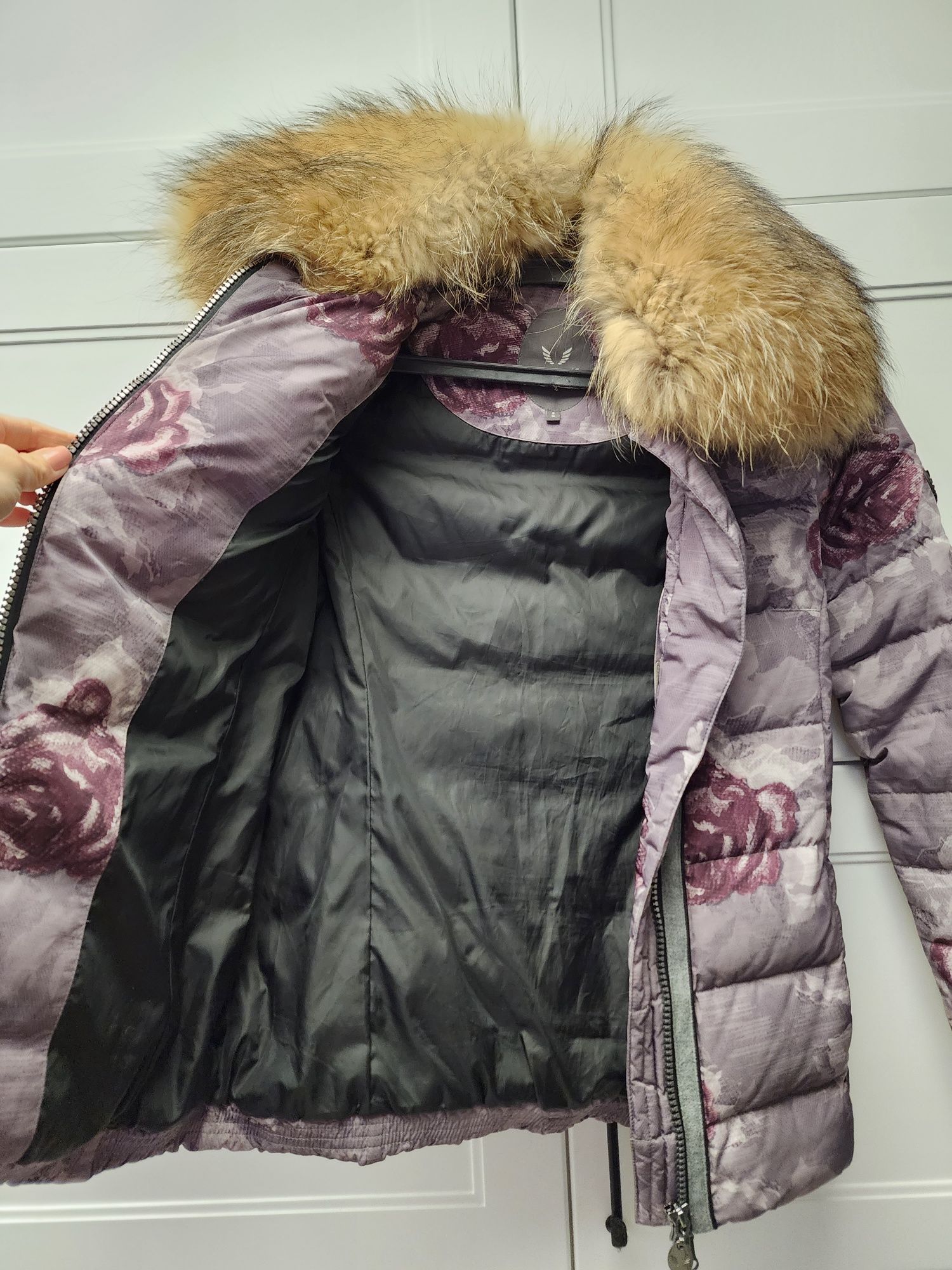 Куртка, пуховик, натуральний пух, р36, s, Featuring, як Massimo Dutti