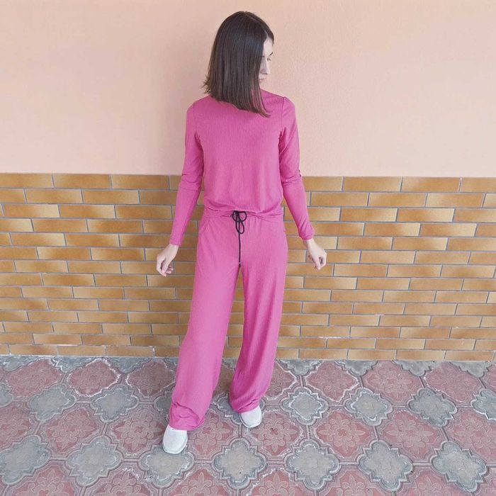 Розовый костюм Candy´s в рубчик