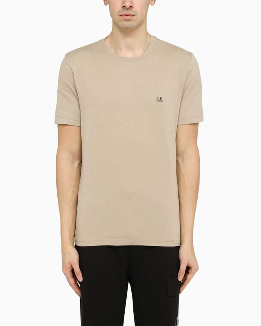Футболка C.P. Company Logo Cotton T-Shirt Beige 14CMTS046A005100W