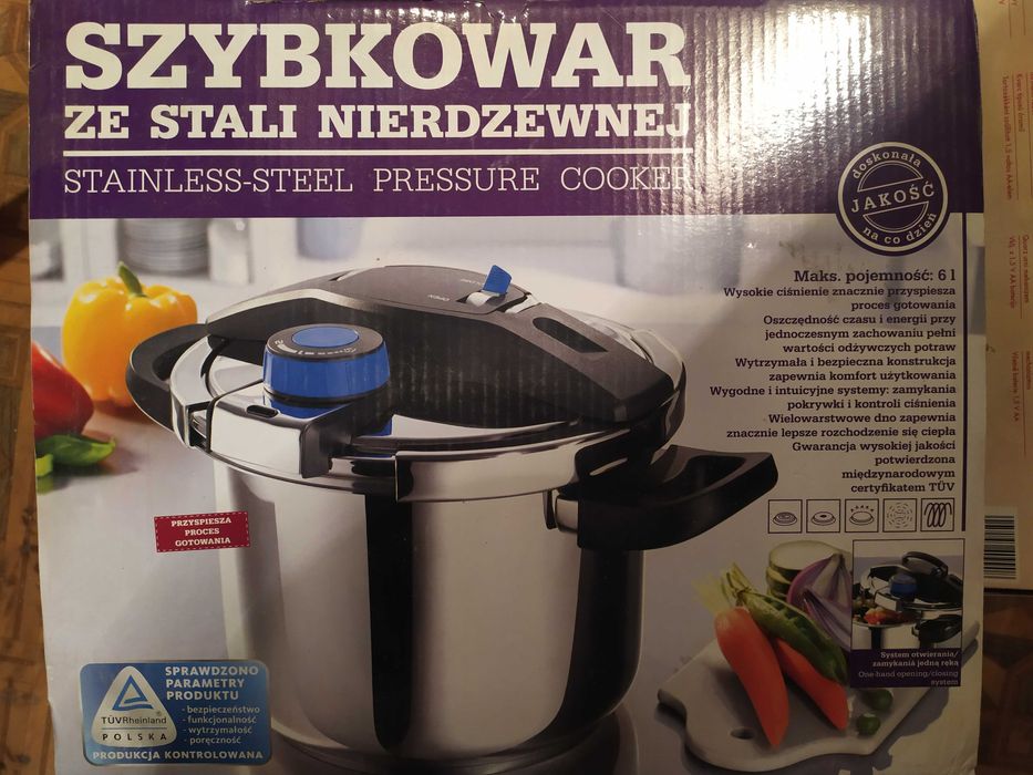 Szybkowar ze stali nierdzewnej 6L