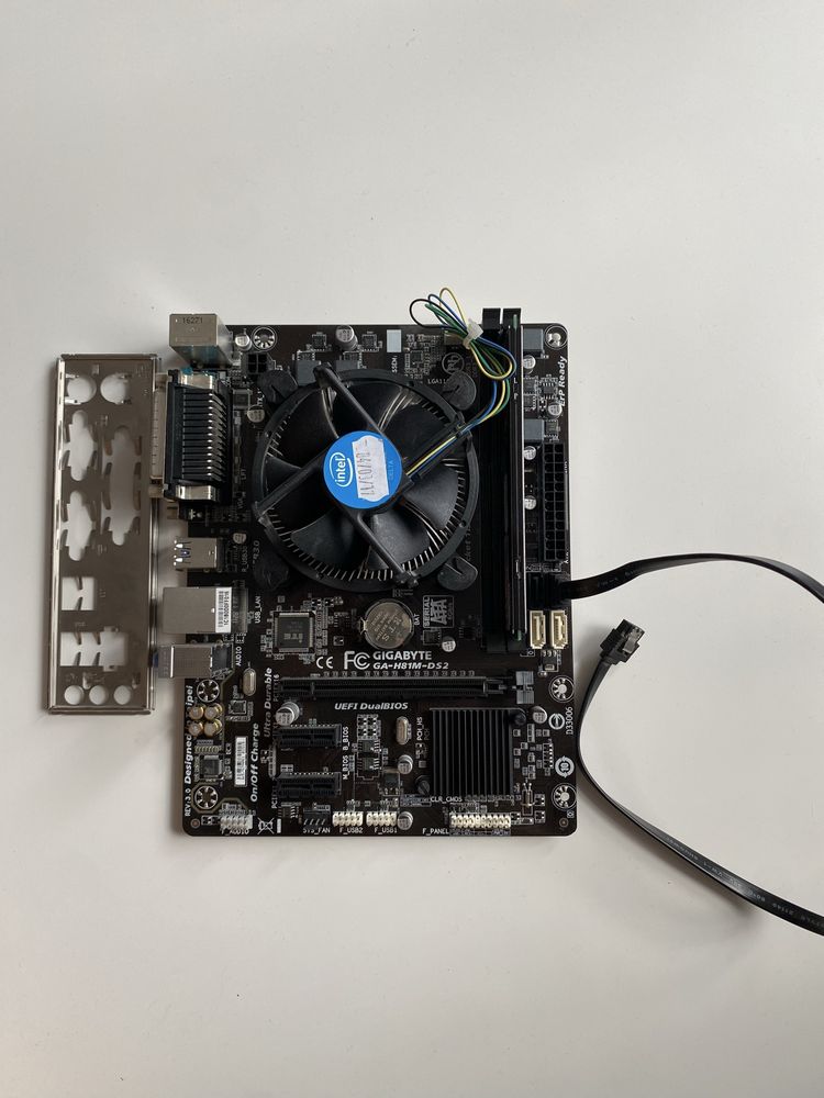 Płyta główna GIGABYTE GA-H81M-DS2 + RAM 8G