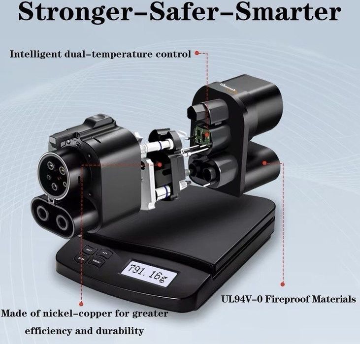 Адаптер перехідник CCS2 на CCS1 Guwieyg. Найкраща якість 350 КВ .