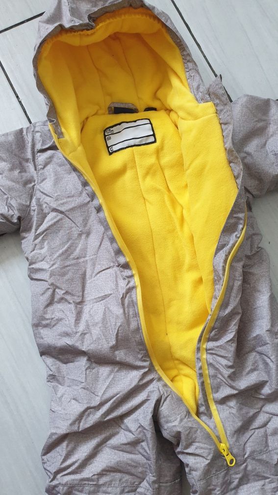 Kombinezon zimowy dziecięcy ze ściągaczami r.80