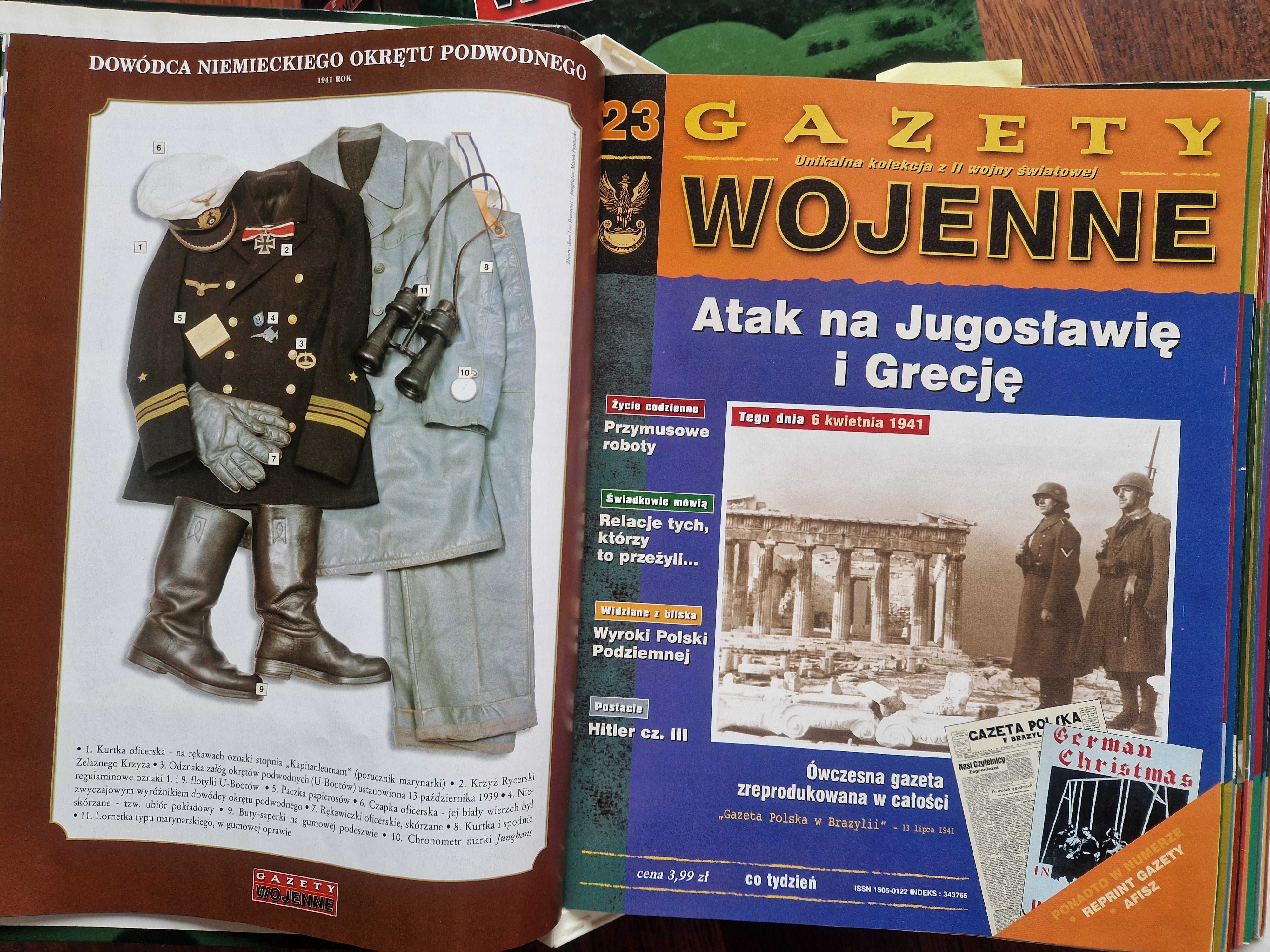 Gazety Wojenne - 5 segregatorów - Zeszyty nr 1 do 89 - II wś militaria