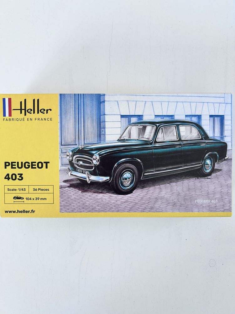 Samochód Peugeot 403 model 1/43 Heller 80161