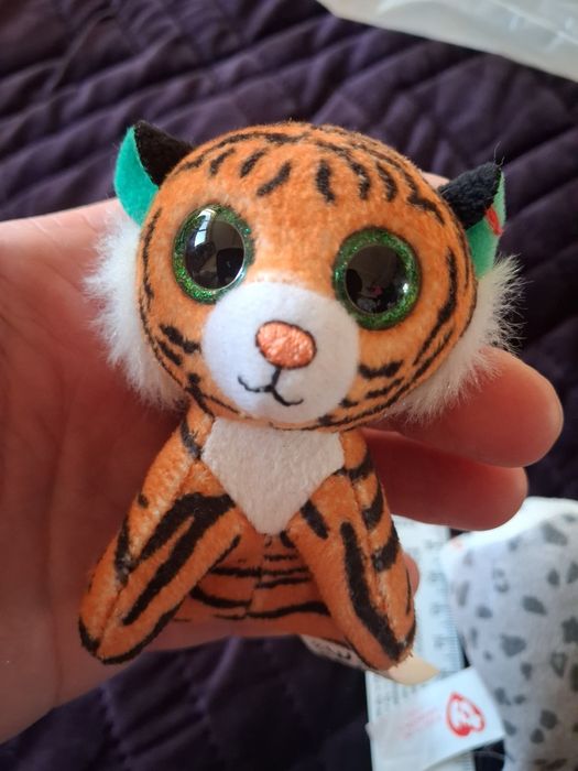 М'яка іграшка глазастік ty міні тигр тюлень