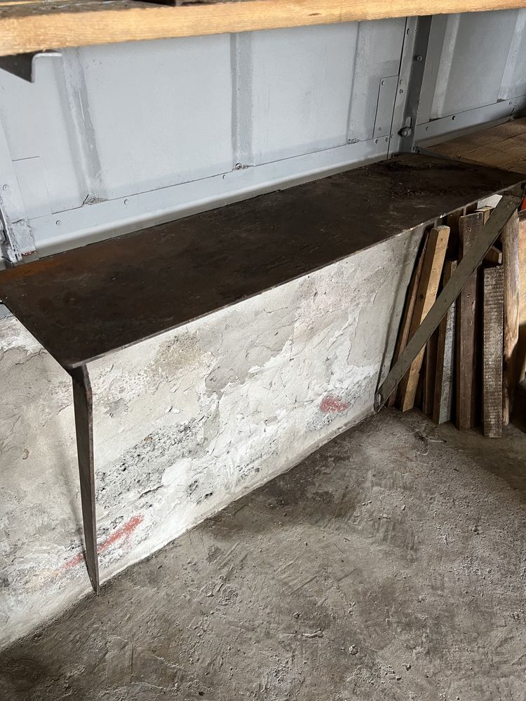Стол металический для гаража мастерской 6мм металл