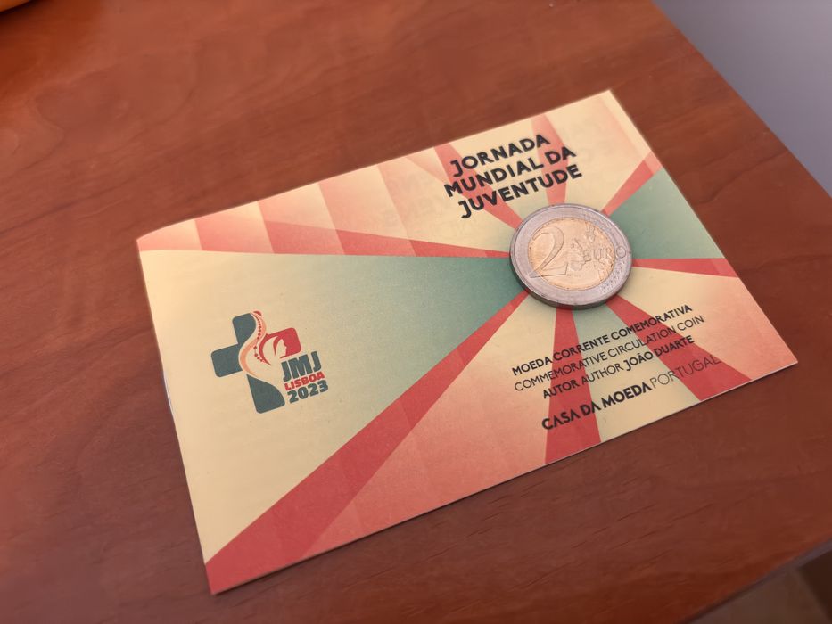 Moeda 2 euros JMJ - Jornadas mundiais da juventude