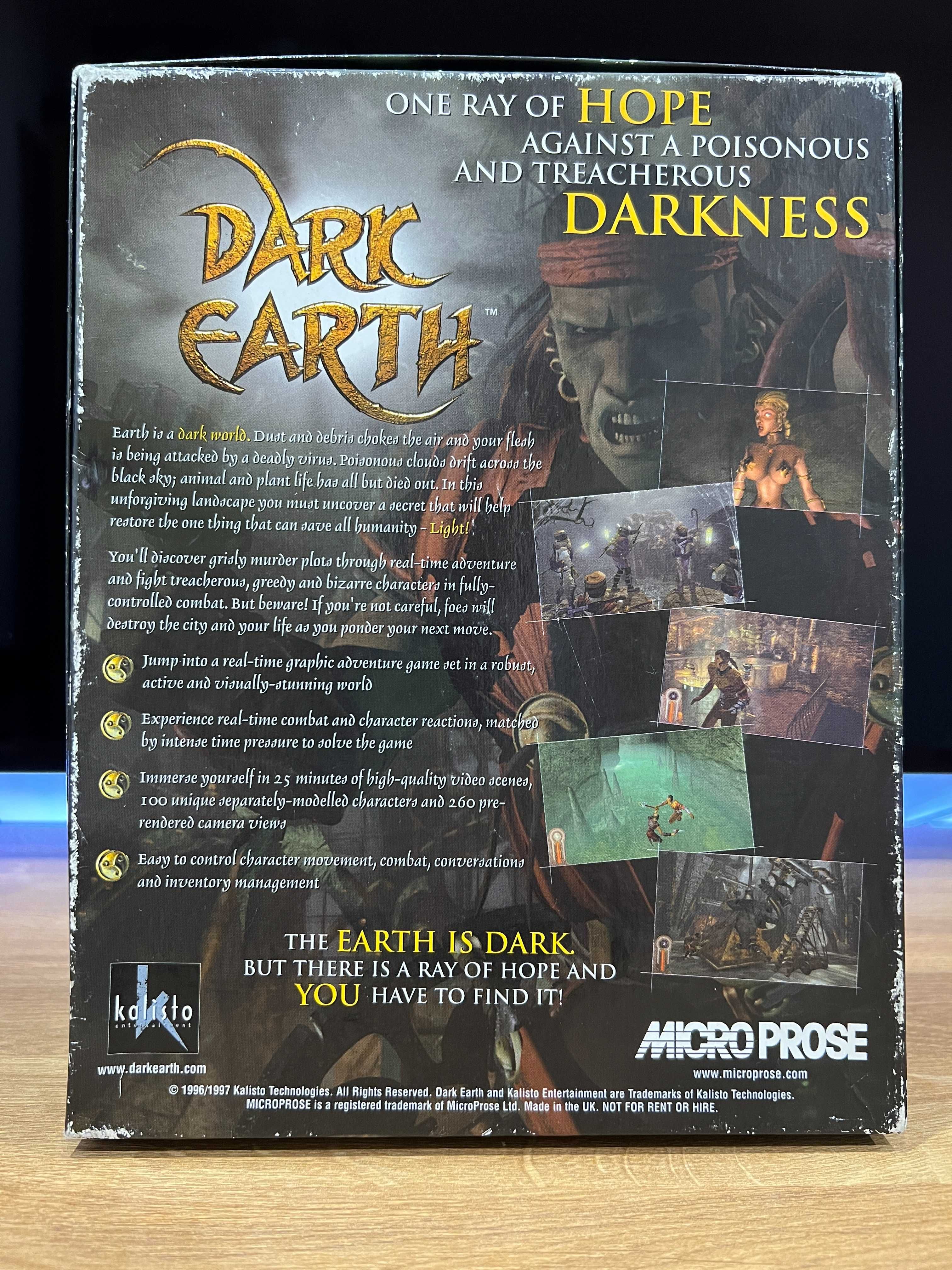 Dark Earth gra (PC EN 1997) BIG BOX premierowe kompletne wydanie