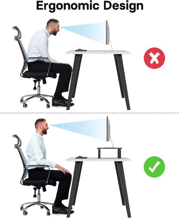 BONTEC Stojak na Monitor, laptopa z Regulacją Wysokości do 20 kg