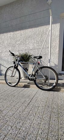 Bicicleta btt cinzenta