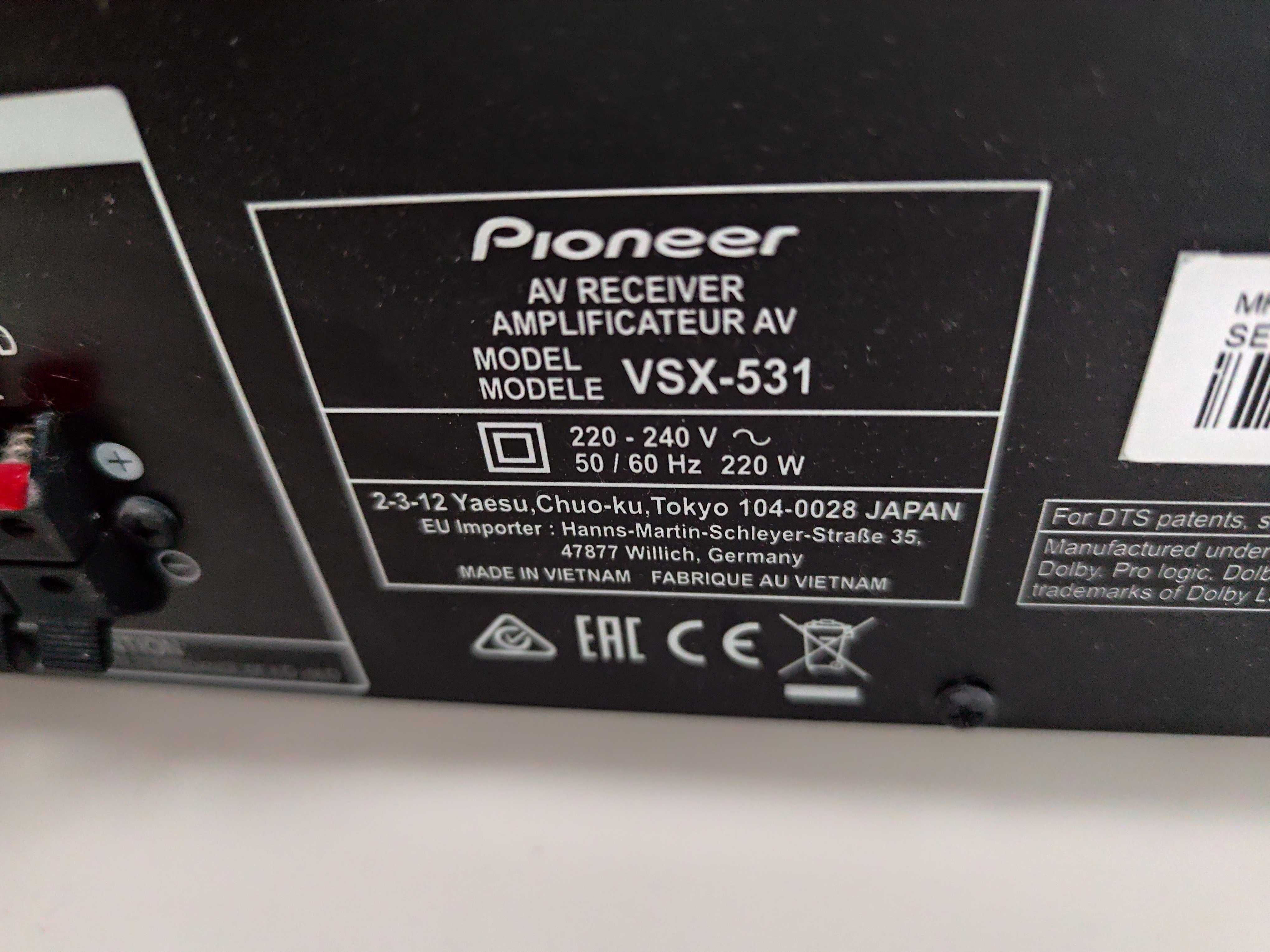 Pioneer VSX-531 Amplituner kina domowego 5.1