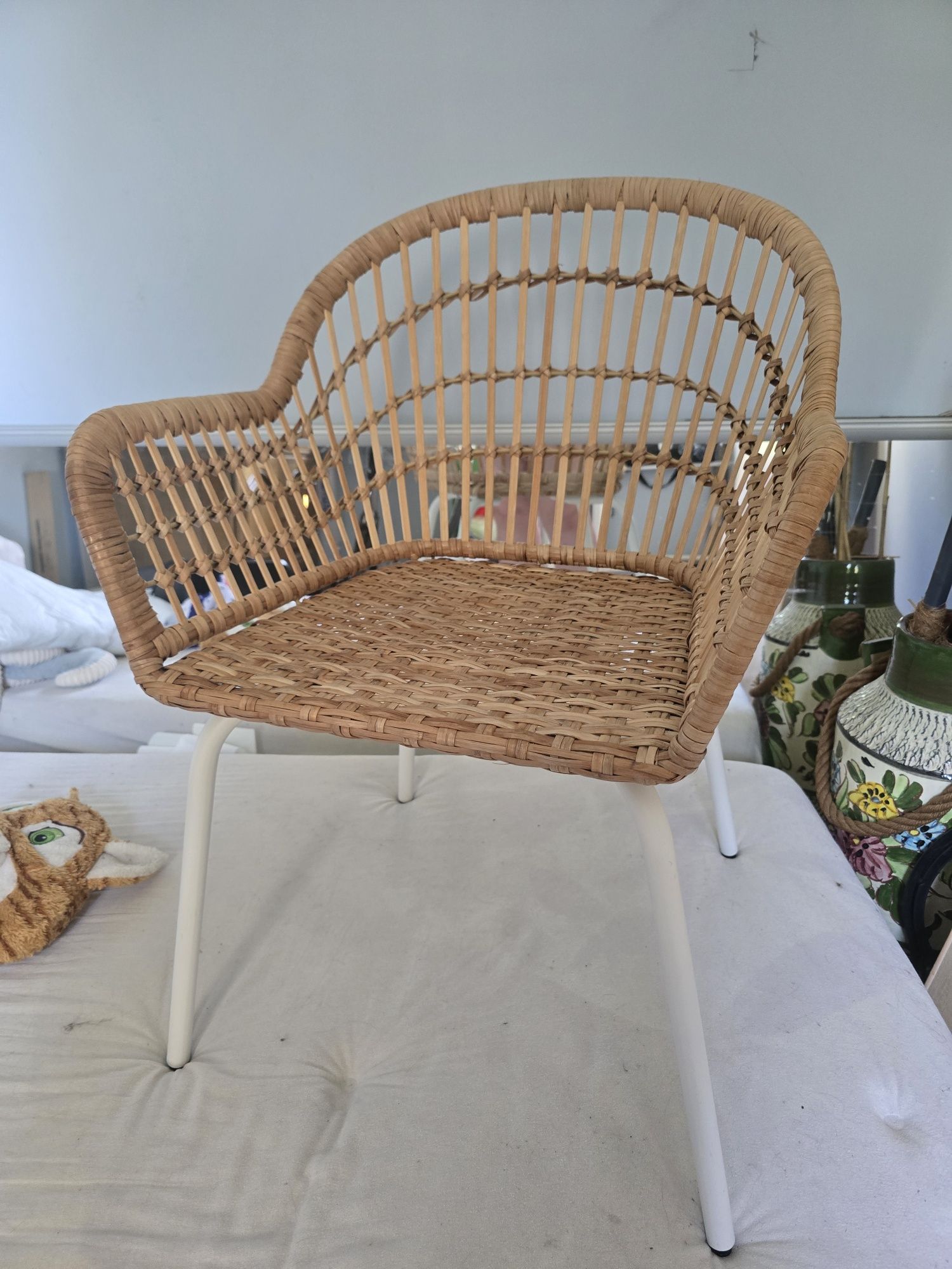 2x Krzesło rattanowe Nilsove Ikea