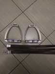 Strzemiona Tech stirrups, pusliska prestige  160 cm.