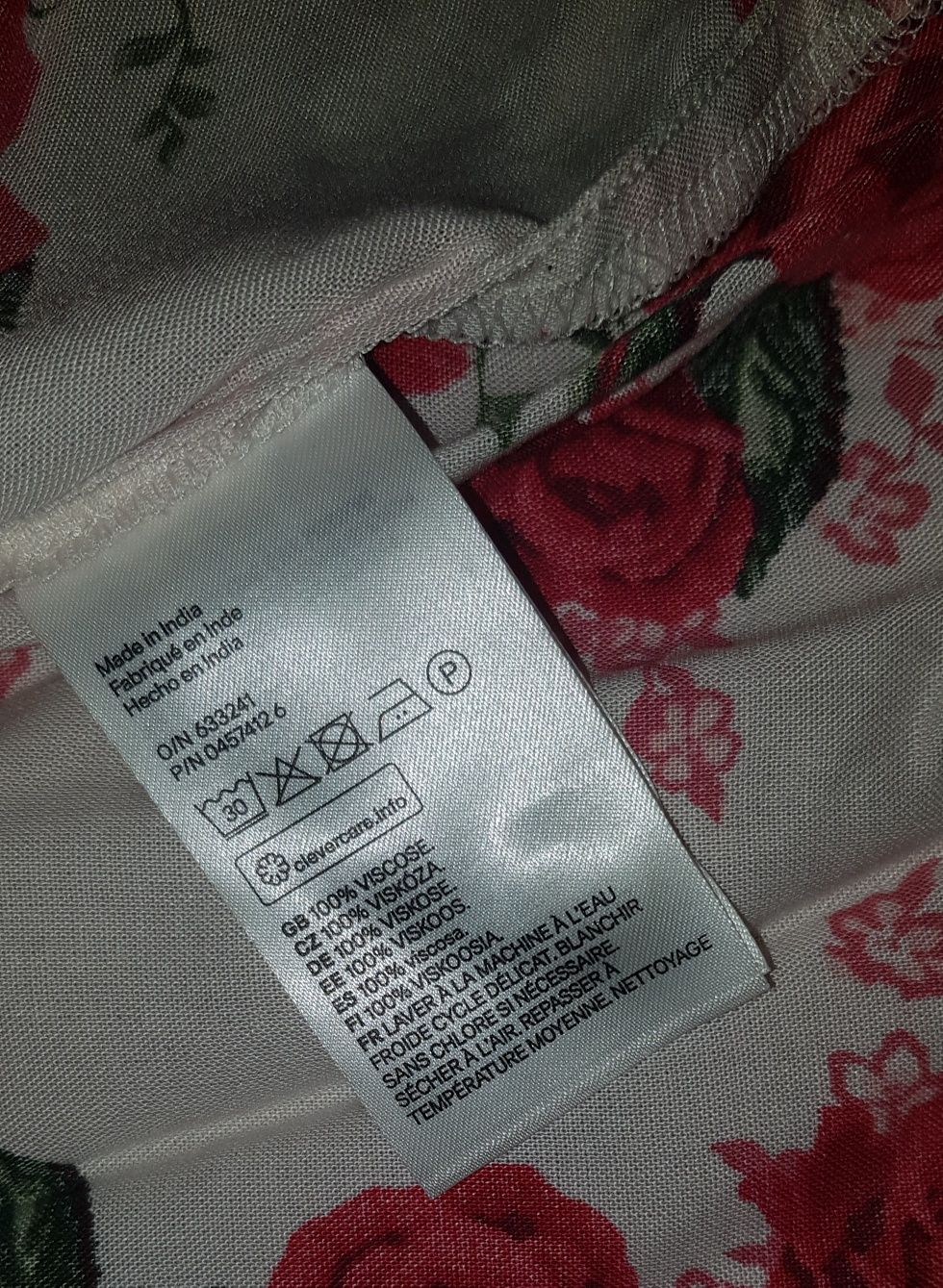 Koszula H&M 34 xs kwiaty wiskoza