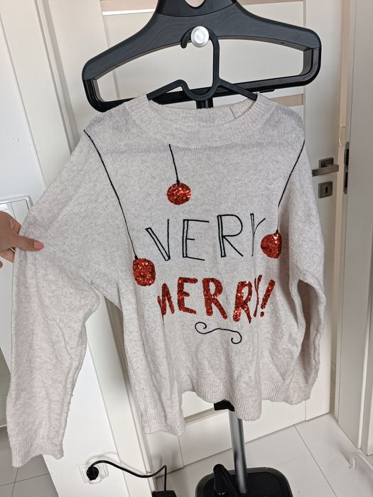 Świąteczny sweter George UK L 40 12 damski święta