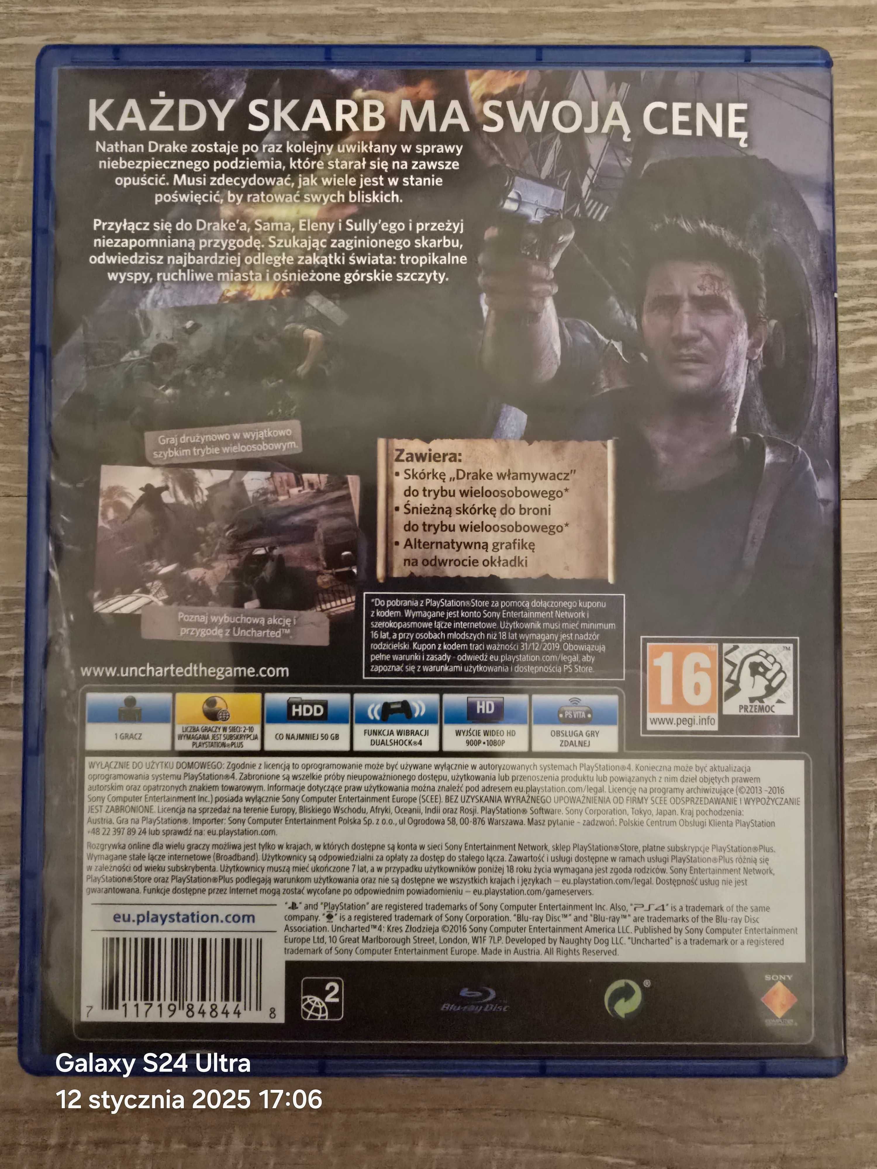 Gra Uncharted 4 PS4/PS5