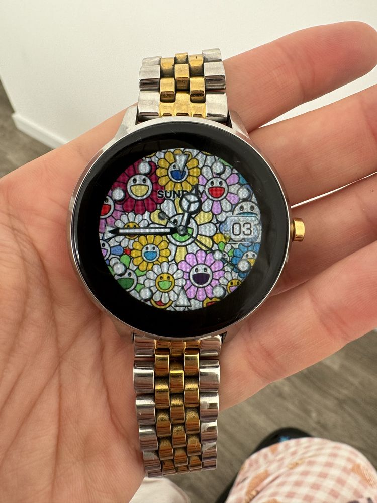 Smartwatch One Prateado e Dourado