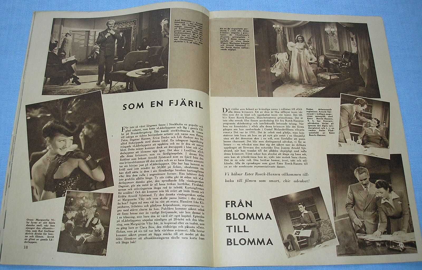 FilmJournalen nr 46 z 12 listopada 1944 r.  Sonja Wigert