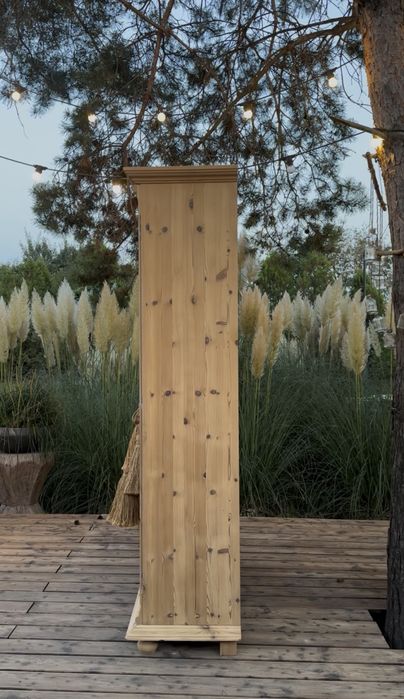 Sosnowa  biblioteczka , drewniana biblioteka