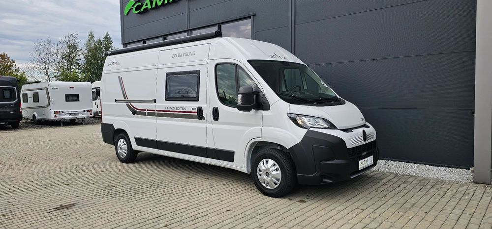 Giottiline GIOTTIVAN 60 Be Young RAPIDO gr. Piętrowe łóżka LIMITOWANA EDYCJA Citroen Jumper  Markiza Ostatnie sztuki 4 osobowy NOWY Campervan tylko w MTM Campery