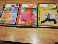 Shape  3 płyty dvd joga, płaski brzuch, smukłe uda.