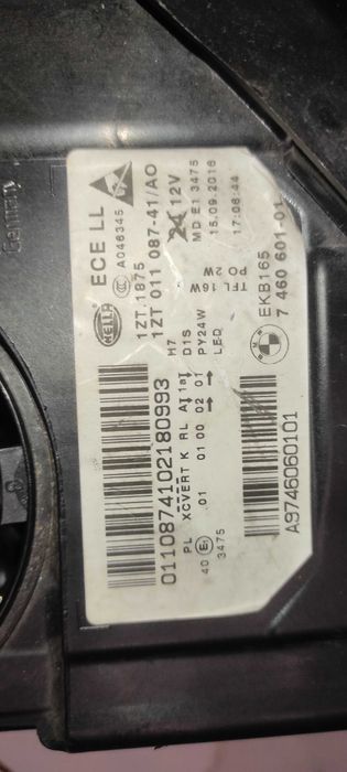 Lampa BMW f10 f11 lift lci bi xenon lewa prawa skrętna