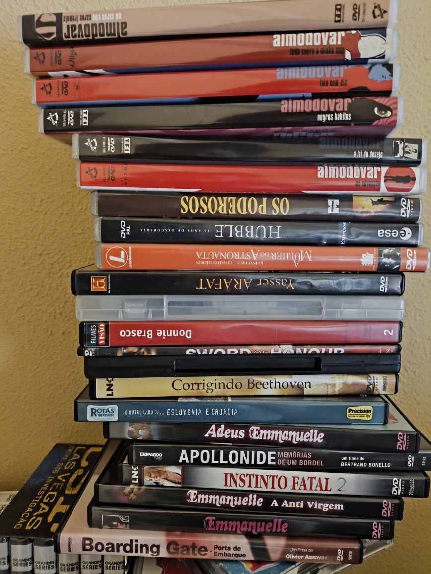Lote de DVDs boa condição e selados
