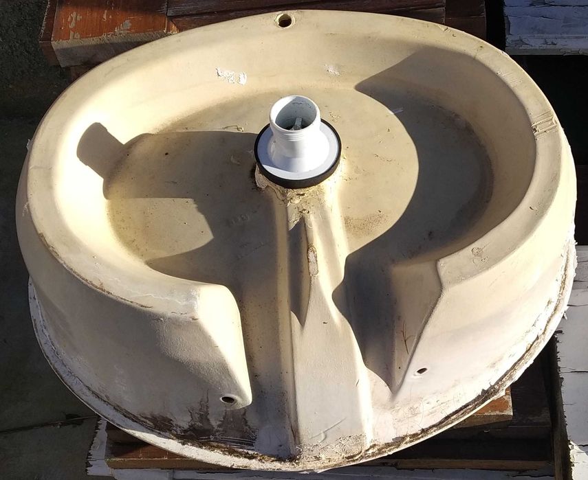 Pedra lavatório em mármore com pia lavatório