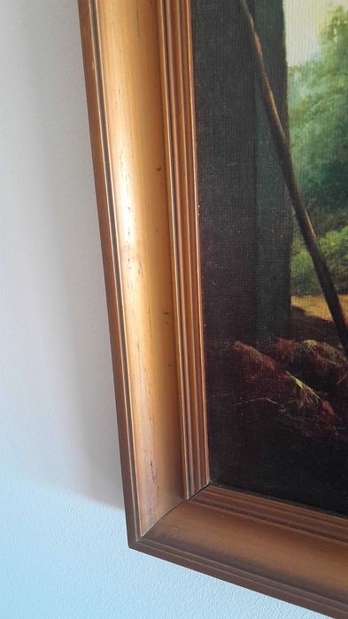 Quadro com tela pintada