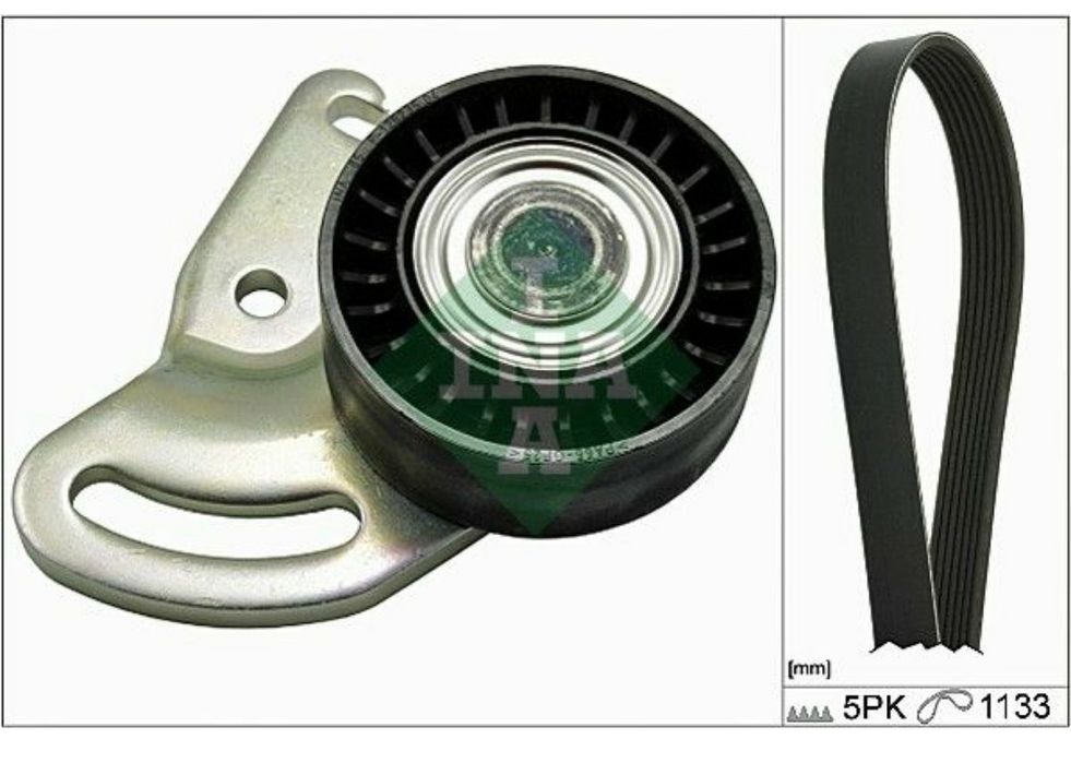 Correia de alternador INA para Renault, Dacia com esticador