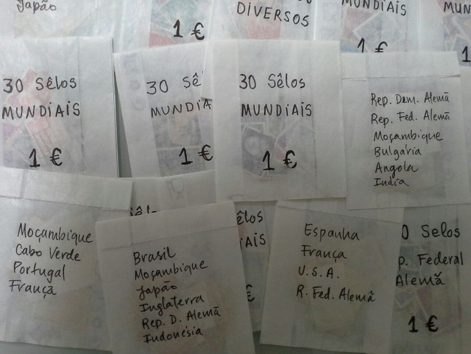 25 Embalagens de SELOS diversos