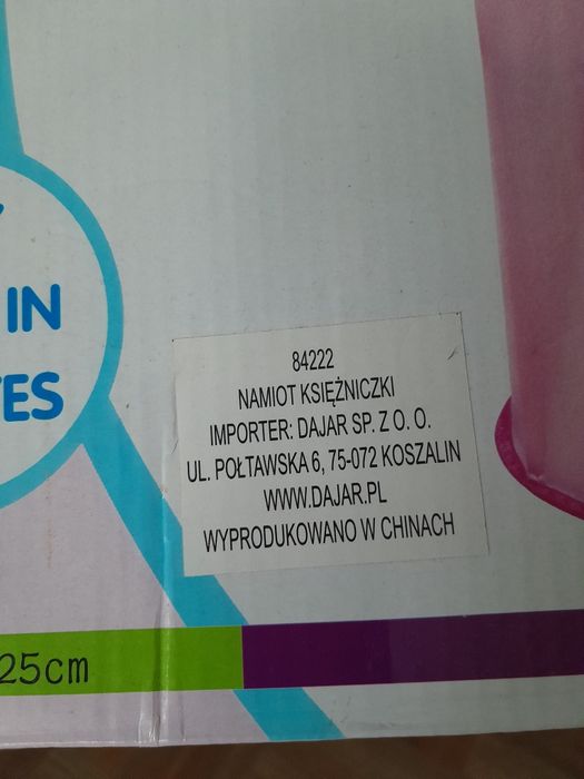 Namiot dla dziewczynki