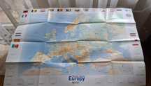 3 plakaty geografia astronomia Wielki atlas Europy Planety