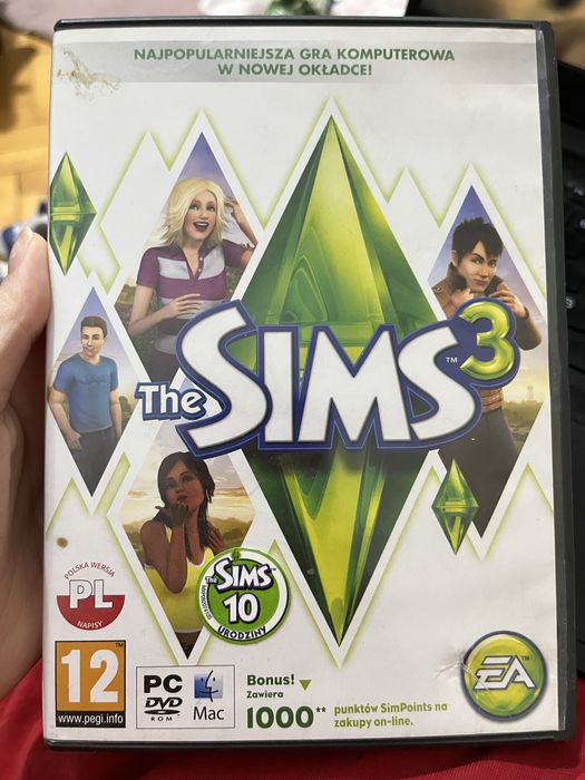 The sims 3 wersja w pudełku z premiery