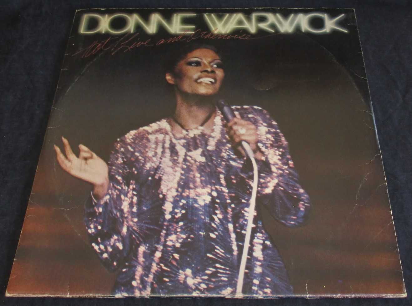 Disco LP Vinil Duplo Dionne Warwick Hot ! Live And Otherwise