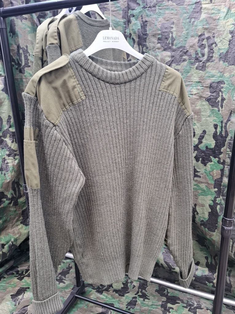 Sweter wojskowy HMAK w kolorze khaki