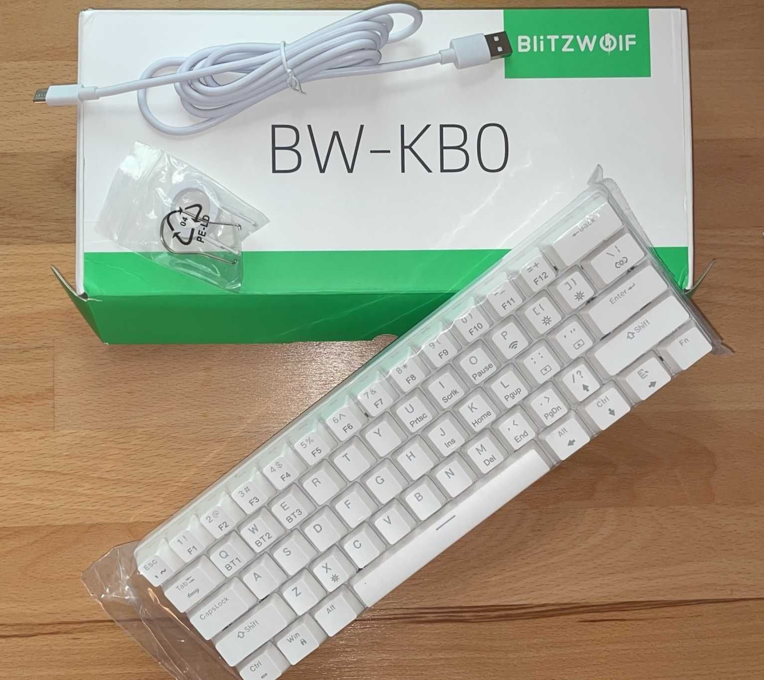 Klawiatura mechaniczna BlitzWolf BW-KB0 60% bezprzewodowa nowa