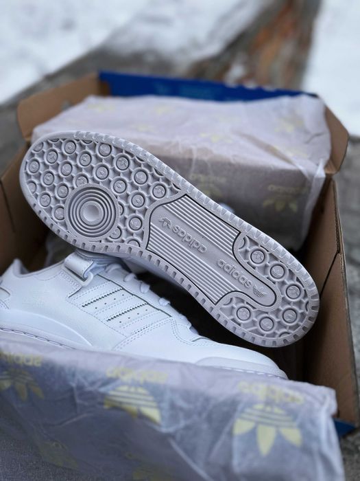 Мужские кроссовки Adidas Forum Low FY7755 Cloud White белые Оригинал